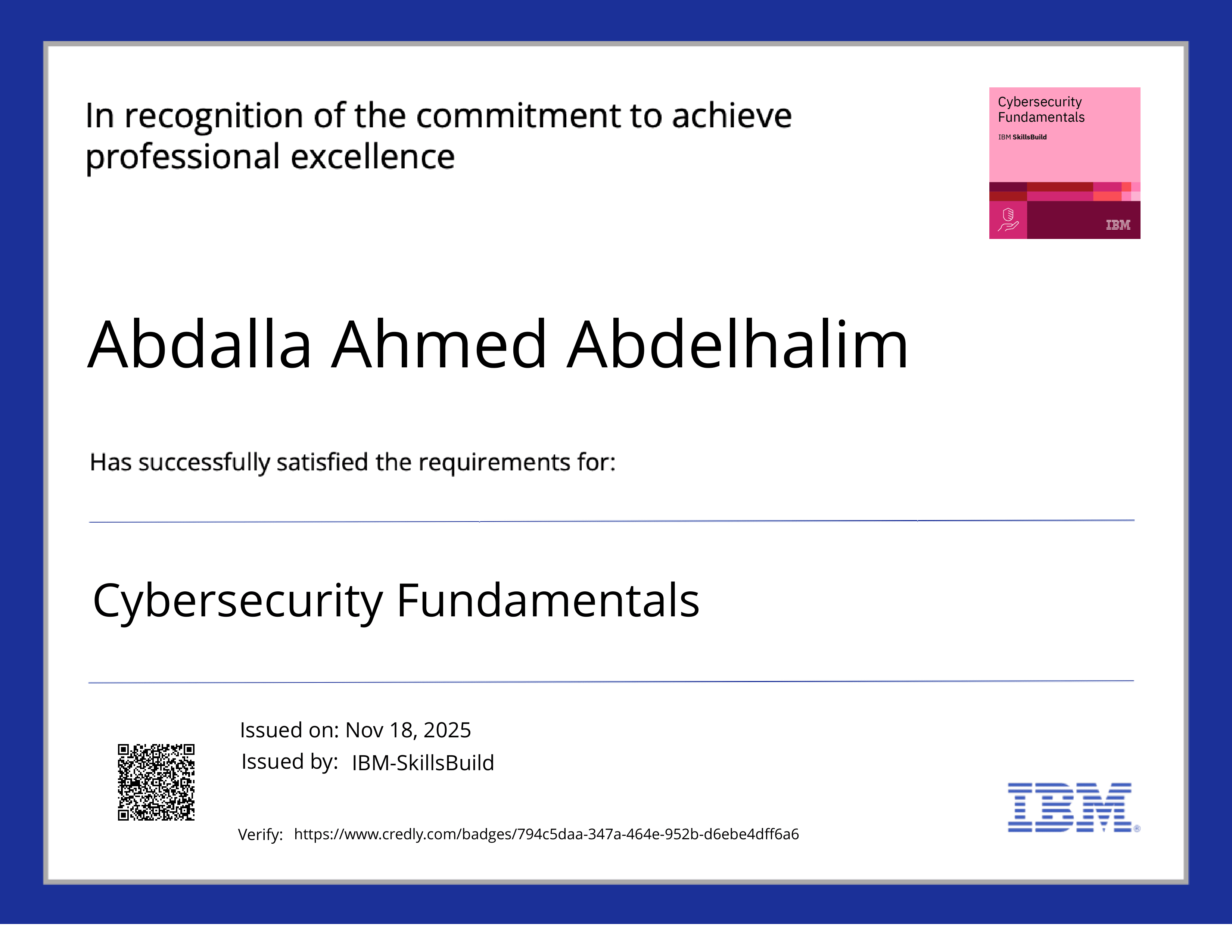 Cybersecurity Fundamentals