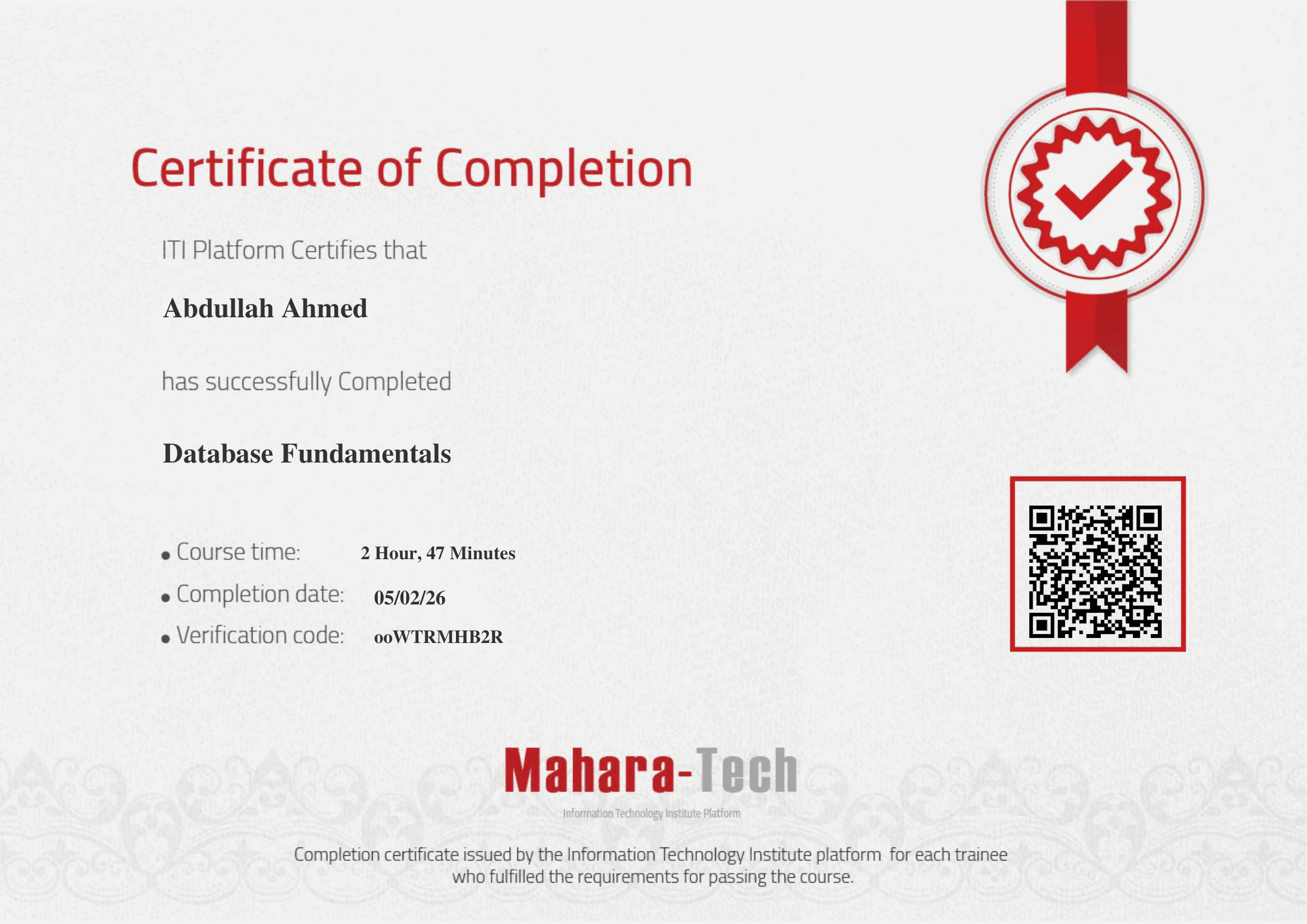Database Fundamentals